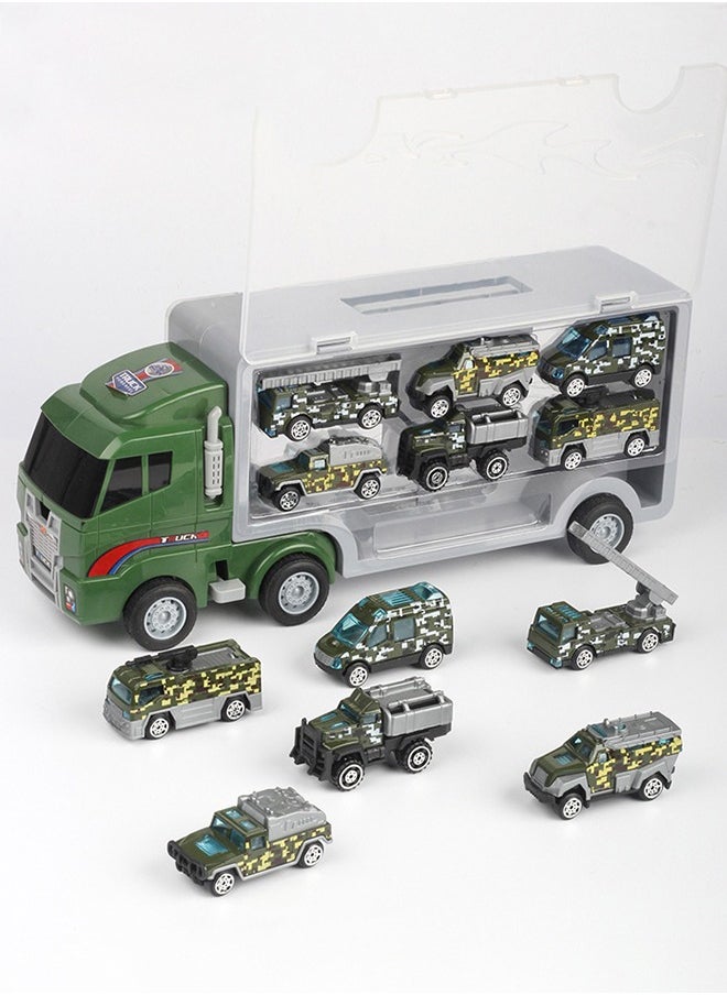 Golivn - 6PCS Dinosaur Truck for Kids,Dinosaur Car Vehicles Transport Carrier Truck, Mini Dino car Playset Toys Truck Toys for children 3-5 Years - Image 1
