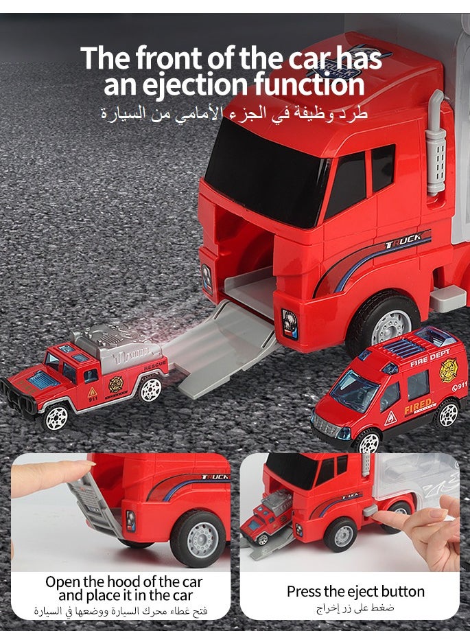 Golivn - 6PCS Dinosaur Truck for Kids,Dinosaur Car Vehicles Transport Carrier Truck, Mini Dino car Playset Toys Truck Toys for children 3-5 Years - Image 1