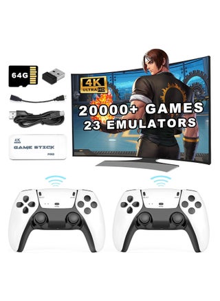 M15 20000+ Games Wireless Retro Game Stick, Vintage Game Stick HD Output System Built-in 23 Emulators Plug and Play Video Game Consoles with 2.4G Wireless Controllers,64GB TF Card for All Ages - pzsku/Z1A1871471A7BA9B02E16Z/45/_/1711682324/96b07c1c-335a-40eb-a43f-8e83d75bfdd7