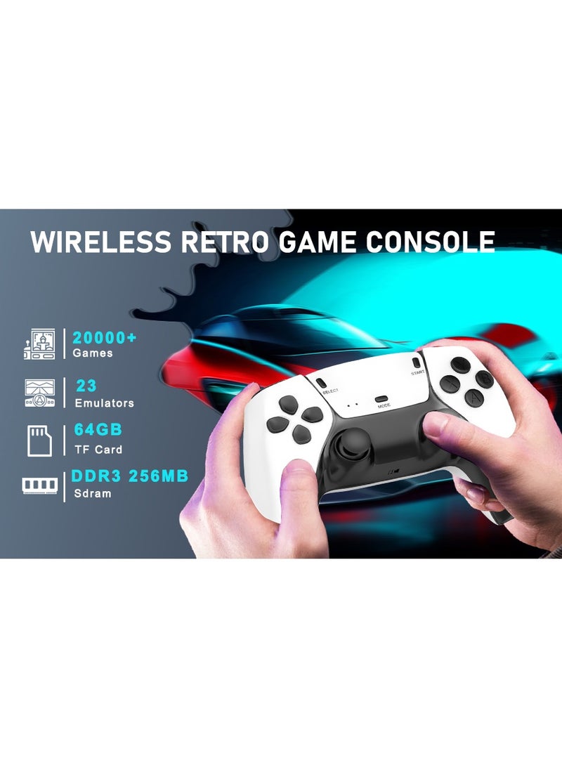 Generic - M15 20000+ Games Wireless Retro Game Stick, Vintage Game Stick HD Output System Built-in 23 Emulators Plug and Play Video Game Consoles with 2.4G Wireless Controllers,64GB TF Card for All Ages - Image 1