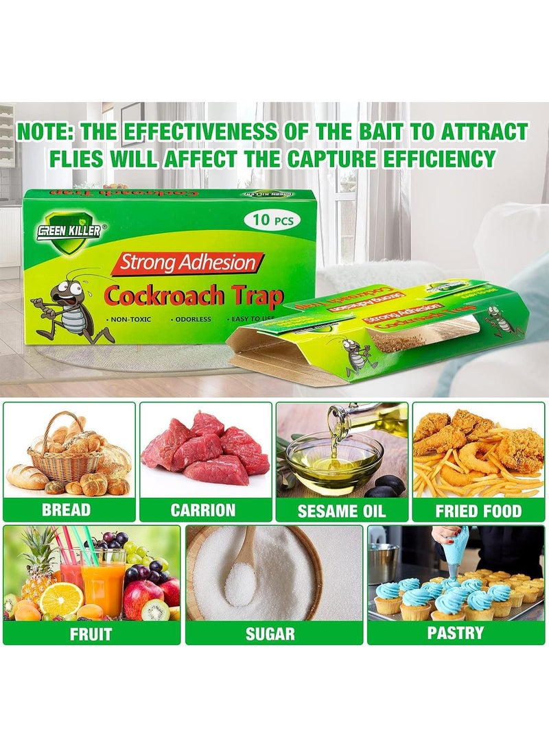 GREEN KILLER 10 Pieces Strong Adhesion Cockroach Trap In One Box - Image 4