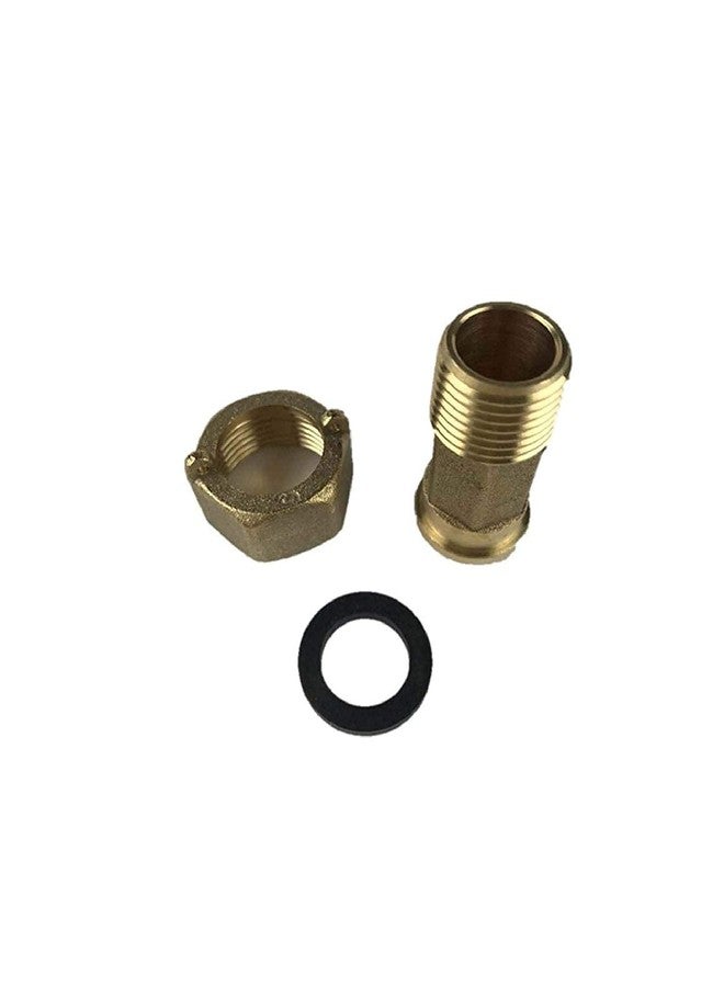 DAE C-75 10 pcs 3/4" Water Meter Coupling, 3/4" Male NPT, 1" Female NPSM - Image 2