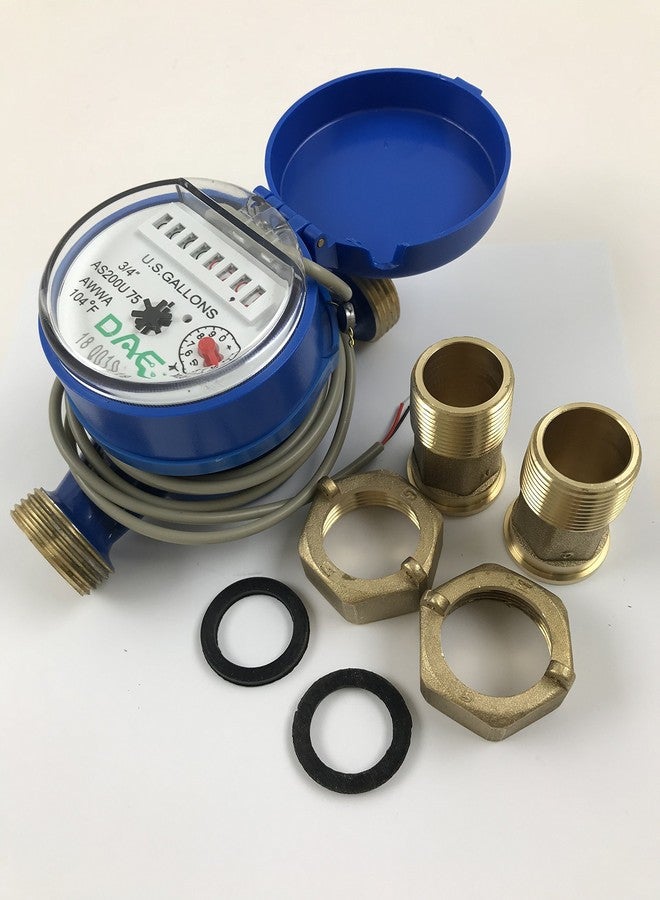 DAE C-75 10 pcs 3/4" Water Meter Coupling, 3/4" Male NPT, 1" Female NPSM - Image 5