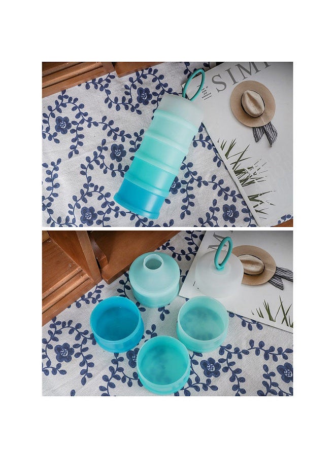 Generic - Portable 4-Layer Baby Formula Dispenser Travel Baby Milk Powder Container with Carry Handle Storage Container for Snacks Nuts Candy - Image 1