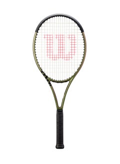 Blade 100L V8 Tennis Racket, 16x19, Adults, Intermediate/ Advanced - Green/ Bronze/ Black