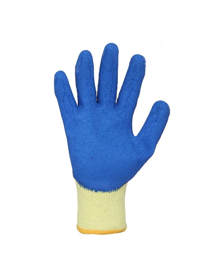 Vaultex Vaultex BGL Latex Coated Gloves Blue & Yellow Size XL, 12 Pair/Pack  - Image 2