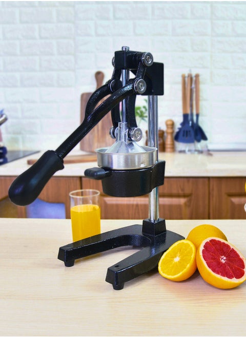 Professional Manual Metal Hand Citrus Juicer Lemon Squeezer With Lever Lime Orange Pomegranate Grapefruit Fresh Healthy Large Juice Presser Extractor Machine For Commercial And Household