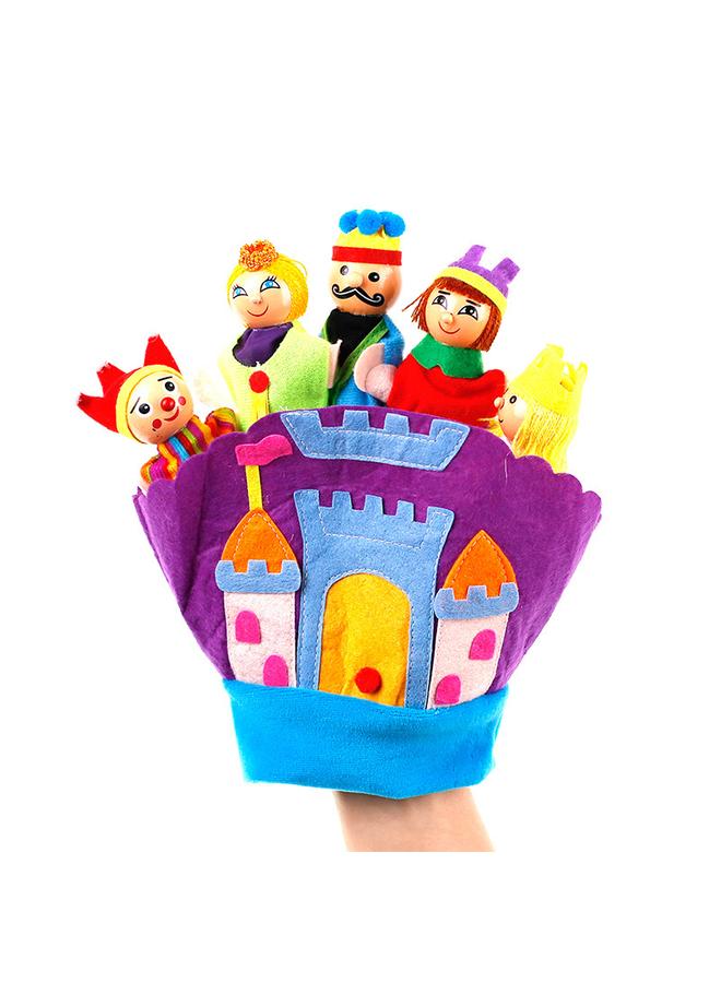 Bluejw Cross-border Plush Doll Five-finger Gloves Toy Forest Animal Fairy Tale Prince Princess Wooden Hand Doll Shake Voice - Image 3