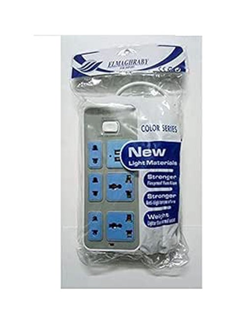 Almaghraby 2 Meters Power Strip 5 Slots 2 Usb Dc 5v/1a2.1a