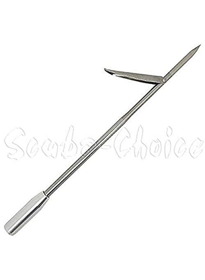 Scuba Choice 12" Stainless Steel Pole Spear Tip 8mm Female Single Barb Head – Durable Replacement Spearfishing Tip for Cold Water & Ice Fishing (Thread Diameter: 14.2mm, line: 1.25mm) - Image 1