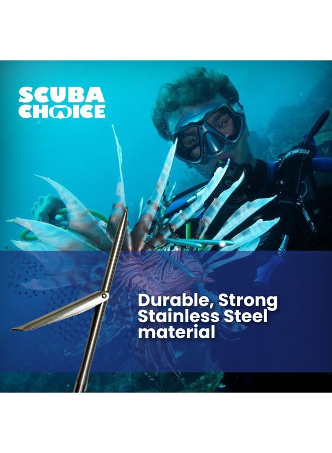 Scuba Choice 12" Stainless Steel Pole Spear Tip 8mm Female Single Barb Head – Durable Replacement Spearfishing Tip for Cold Water & Ice Fishing (Thread Diameter: 14.2mm, line: 1.25mm) - Image 4