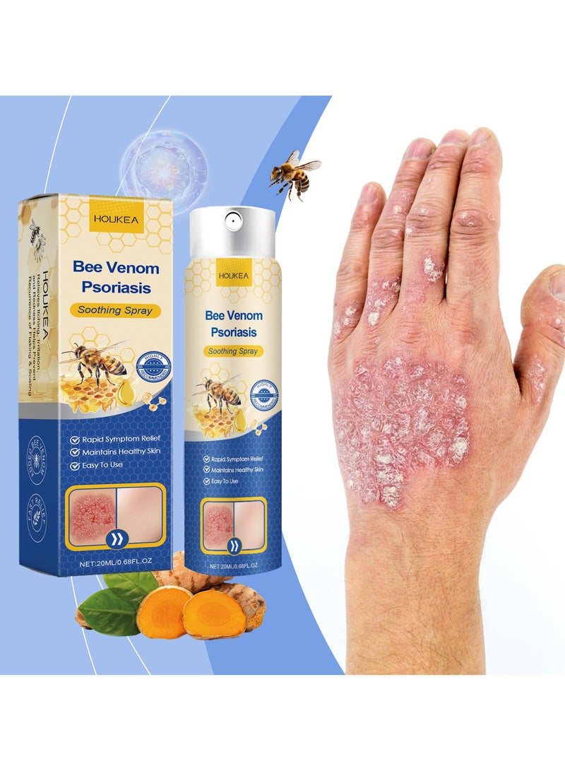 Houkea Bee Venom Psoriasis Treatment Spray, Psoriasis Treatment Spray, Bee Venom Treatment Spray, Psoriasis Treatment Spray, Bee Venom Psoriasis Spray (1 Piece)  - Image 1