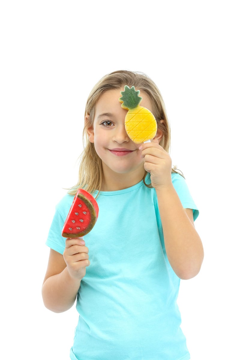 Lekue LÃ©kuÃ© Set of 4 Tropical Popsicle & Ice Cream Molds + Sticks & Lids | Fun Shape Homemade Freezer Ice Pops | Flexible Platinum Silicone for Easy Fill & Unmold | Reusable & Dishwasher Safe| Multicolor - Image 2