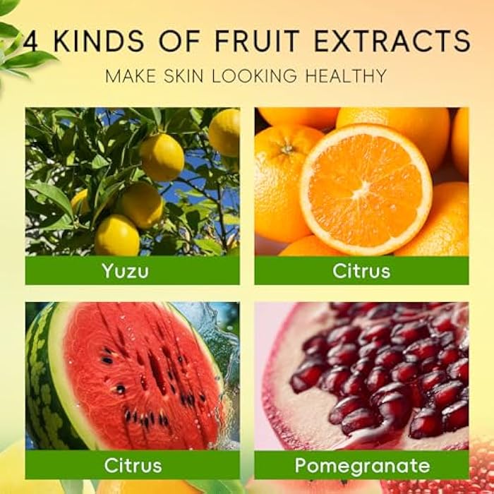QUIYUM Skin Care Set for Oily/Combination Ance Skin, 5PCS Natural Fruit Skincare Kit with Salicylic Acid, Vit-C & Peptide, Birthday Gifts for Women | Oil Control | Brightening | Anti-Acne | Gift Sets - Image 3