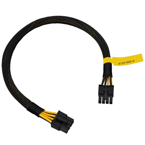 COMeap GPU Power Cable for Dell PowerEdge R720 720XD R730, 15.35-inch, Powering NVIDIA Tesla K80/M40/M60/P40/P100/170hx cmp Graphics Cards, 8 Pin Male to 8 Pin Male PCIe, Black, Sealed Anti-static Bag - Image 5