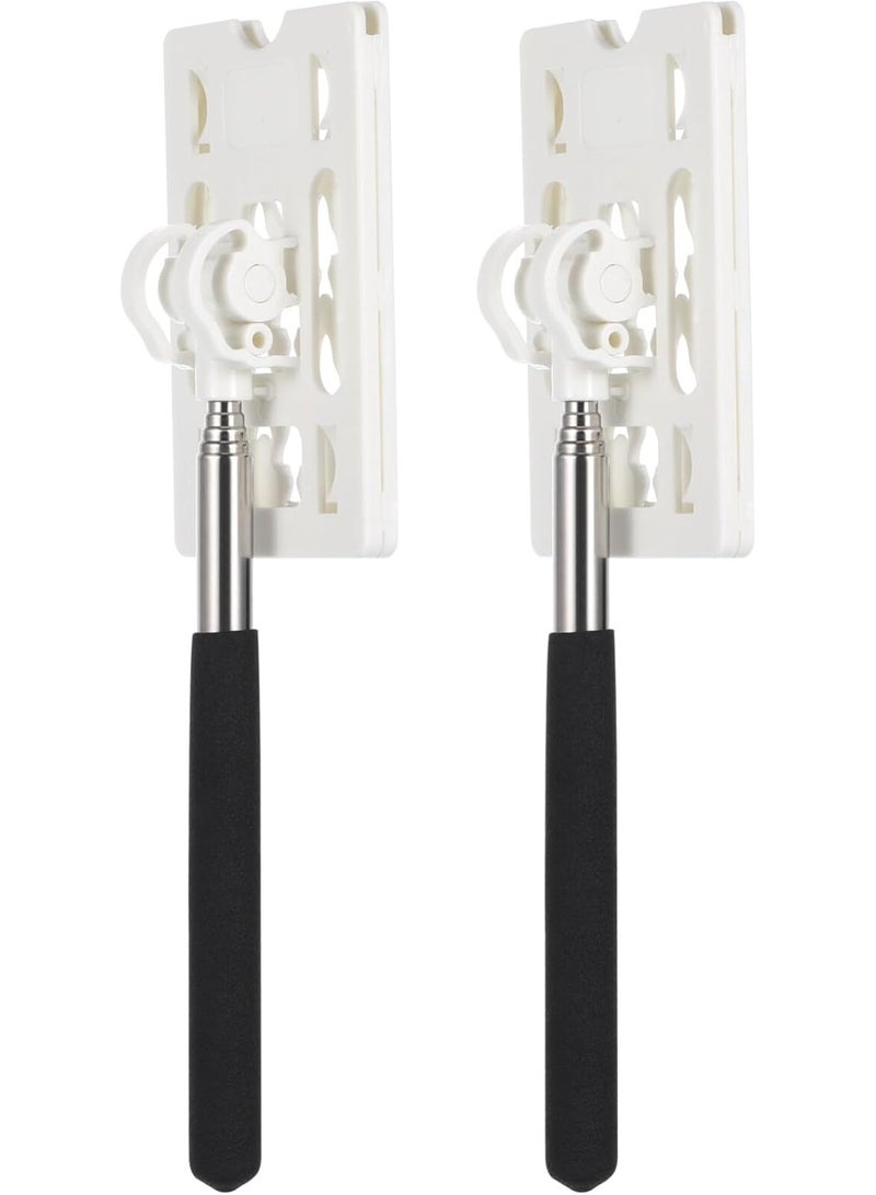 Meetion Telescopics Card Holder, 2PCS Telescopics Rod Card Holder Vehicle Parking Swiping Stick Reacher Grabber Tool Contactless Payment for Car Parking Contactless Payment Rod Tool - Image 1