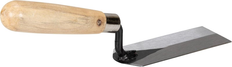 MARSHALLTOWN QLT Masonry Margin Trowel, 5 by 1 1/2 Inch Carbon Steel Blade, Wood Handle, Concrete, 934 - Image 4