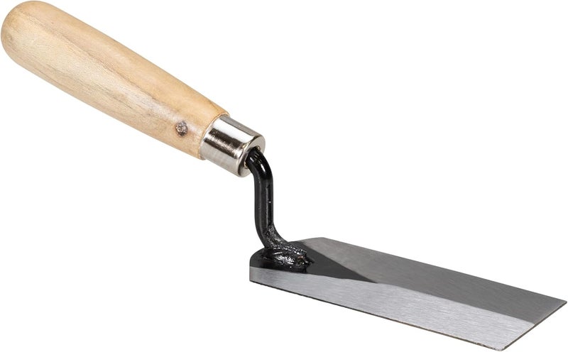 MARSHALLTOWN QLT Masonry Margin Trowel, 5 by 1 1/2 Inch Carbon Steel Blade, Wood Handle, Concrete, 934 - Image 3