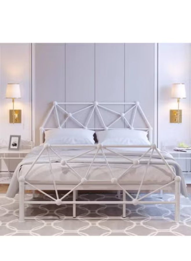 كريست جي سرير نفرين بتصميم مميز مقاس 180*200 سم || ابيض - Image 2