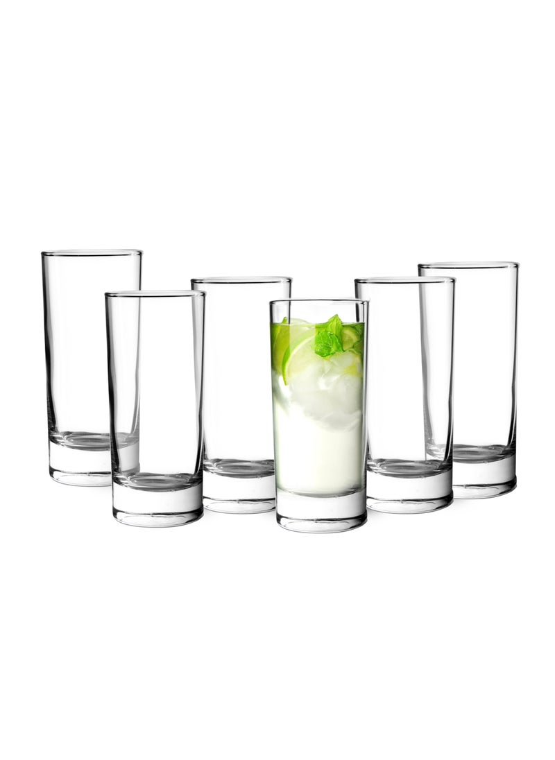 Cuisine Art Cuisine Art High Ball Glass, 250ml, Transparent, 6 Pieces  - Image 1