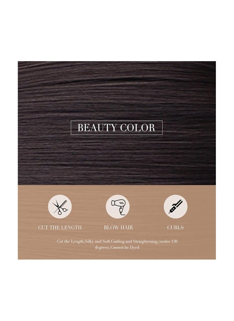 Wigs for Women Dark Brown Hair Straight Bob Wig Hand-Tied Heat Resistant Hairline Shoulder Length Natural Middle Part (12inch) - pzsku/Z1A191A8D8616F26E087AZ/45/_/1721034296/8024b600-1d00-47a8-9c7d-65cfcf857003