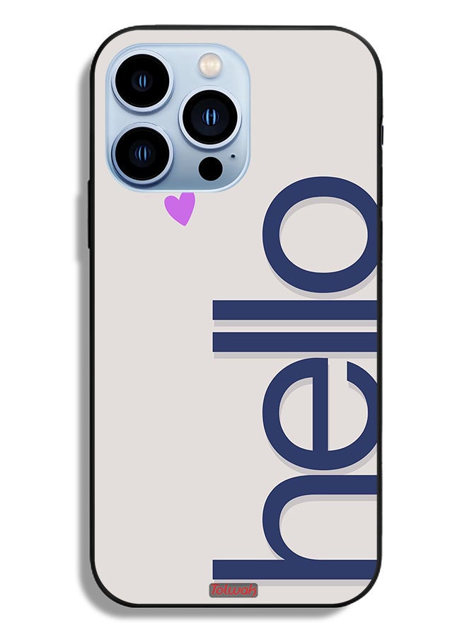 Tolwak Apple iPhone 13 Pro Protective Case Hello - Image 2