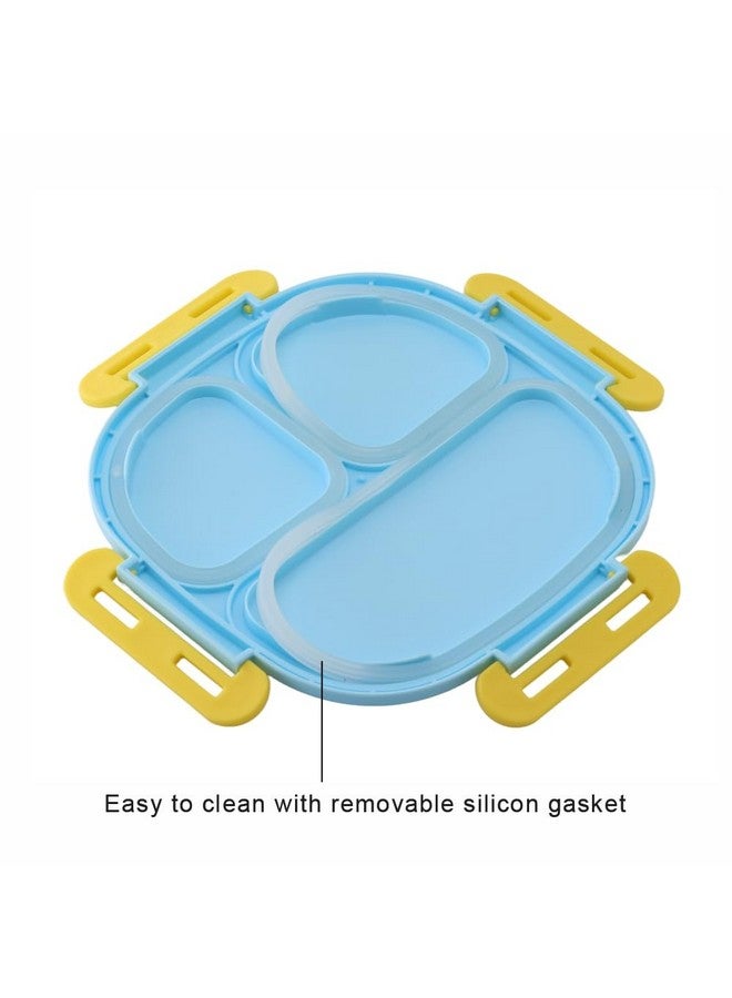SKi Homeware Baker Insulated 3 Grid Bento Lunch Box With Stainless Steel Inner And A Steel Spoon- Paw Patrol, 450 Ml - Image 4