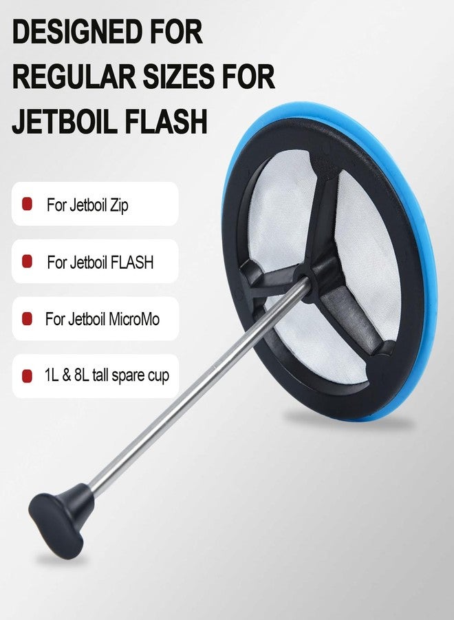 ziHenryDa 2-Pack Silicone French Press Coffee Makers compatible with Jetboil Flash Camping Stoves, french press coffee maker for Jetboil Flash Camping Stoves，Regular Size (2) - Image 2