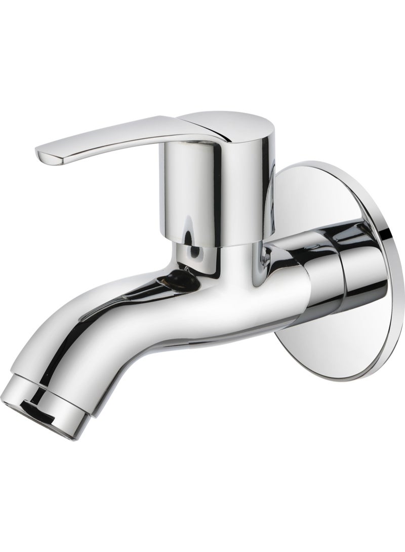 Colro Global Bib Cock Valve Faucet Topaz Brass, Chrome Finish, Pack of 1 Unit Heavy Quality Durable for bathroom kitchen - Image 1