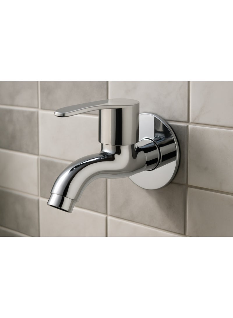 Colro Global Bib Cock Valve Faucet Topaz Brass, Chrome Finish, Pack of 1 Unit Heavy Quality Durable for bathroom kitchen - Image 2