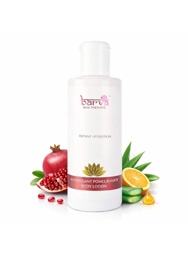 Barva Antioxidant Pomegranate Body Lotion for Deep Nourishment with Clarified Butter, Kokum Butter & Aloe Vera, 200 ml - Image 1