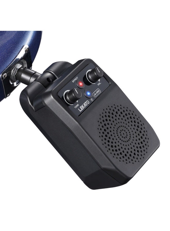 LEKATO Mini Electric Guitar Amplifier 5W, Portable with Bluetooth & 4 Built-in Effects - Image 1