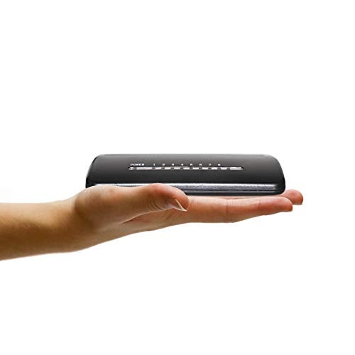 Cmple 8-Port 10/100 Mbps Fast Ethernet Network Switch RJ45 Ethernet Hub, Plug-and-Play, Fanless Quiet Design (1251-N) - Image 4