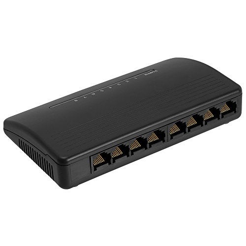 Cmple 8-Port 10/100 Mbps Fast Ethernet Network Switch RJ45 Ethernet Hub, Plug-and-Play, Fanless Quiet Design (1251-N) - Image 2