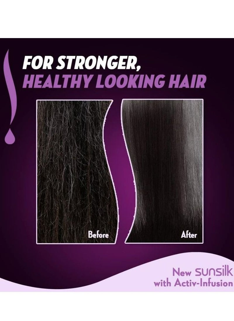 Sunsilk Sunsilk New Activ Infusion Stunning Black Shine Shampoo For Long Lasting Shine With Amla Pearl Protein And Vitamin E 400 ML  - Image 3