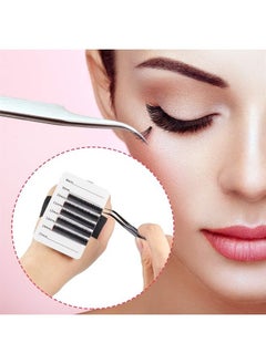 Patelai 4 Pieces Lash Holder Eyelash Extension Hand Pallet Tray Tools with Adjustable Wrist Strap Adjustable Lash Tray Strip Palette One Size Fits Most Eyelash Extension Holder (8-15 mm Pattern)  - Image 4
