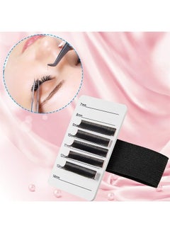 Patelai 4 Pieces Lash Holder Eyelash Extension Hand Pallet Tray Tools with Adjustable Wrist Strap Adjustable Lash Tray Strip Palette One Size Fits Most Eyelash Extension Holder (8-15 mm Pattern)  - Image 3