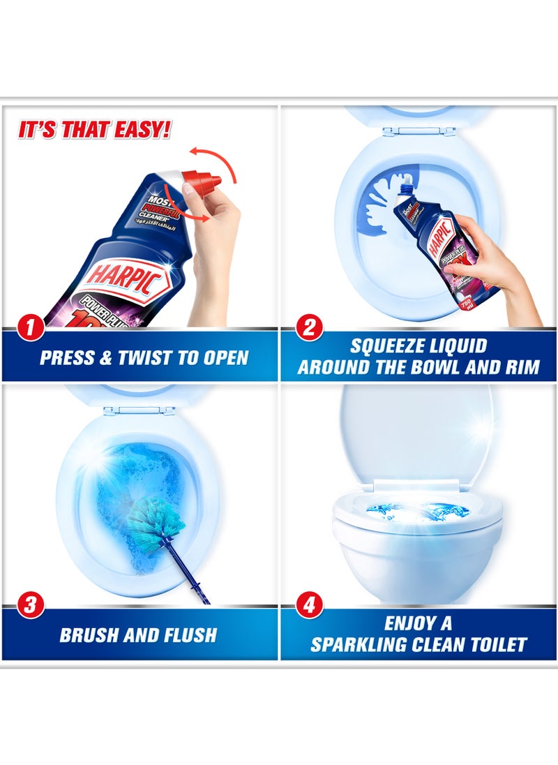 Harpic Lavender Power Plus 10x Most Powerful Toilet Cleaner 2 x 750ml  - Image 4