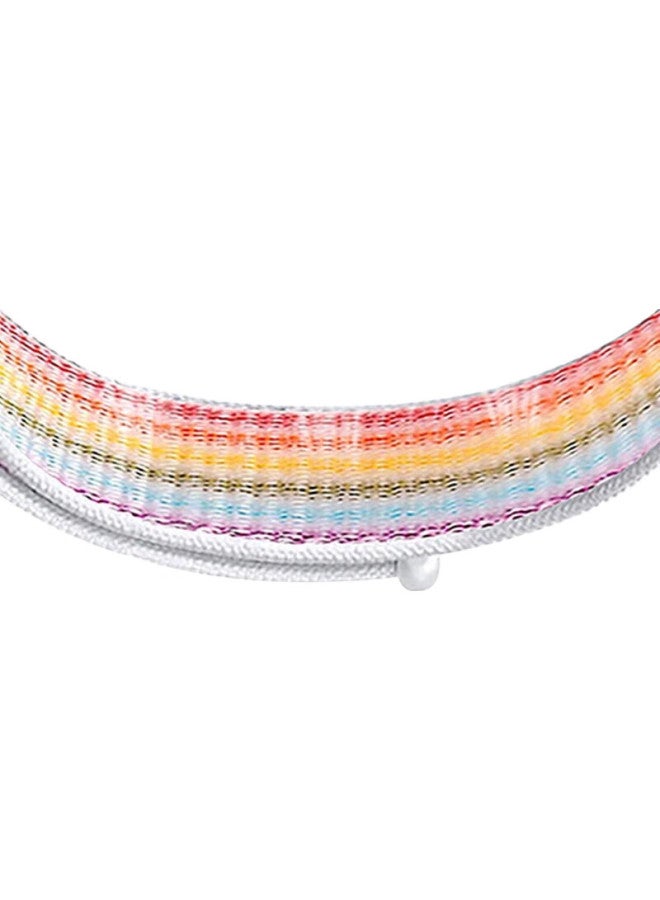 KMaxAI Compatible Replacement Strap For Xiaomi Band 7/6/5, Universal For 7Th Generation Nfc Version, Nylon Woven Strap, Sports Loop Velcro Smart Watch Band, Dopamine, Rainbow - Image 2