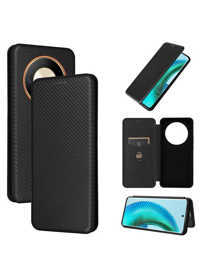Zaboon Case For Honor Magic6 Lite Carbon Fiber Texture Flip Leather Phone Case - Image 1