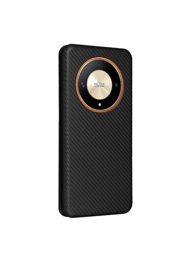 Zaboon Case For Honor Magic6 Lite Carbon Fiber Texture Flip Leather Phone Case - Image 3