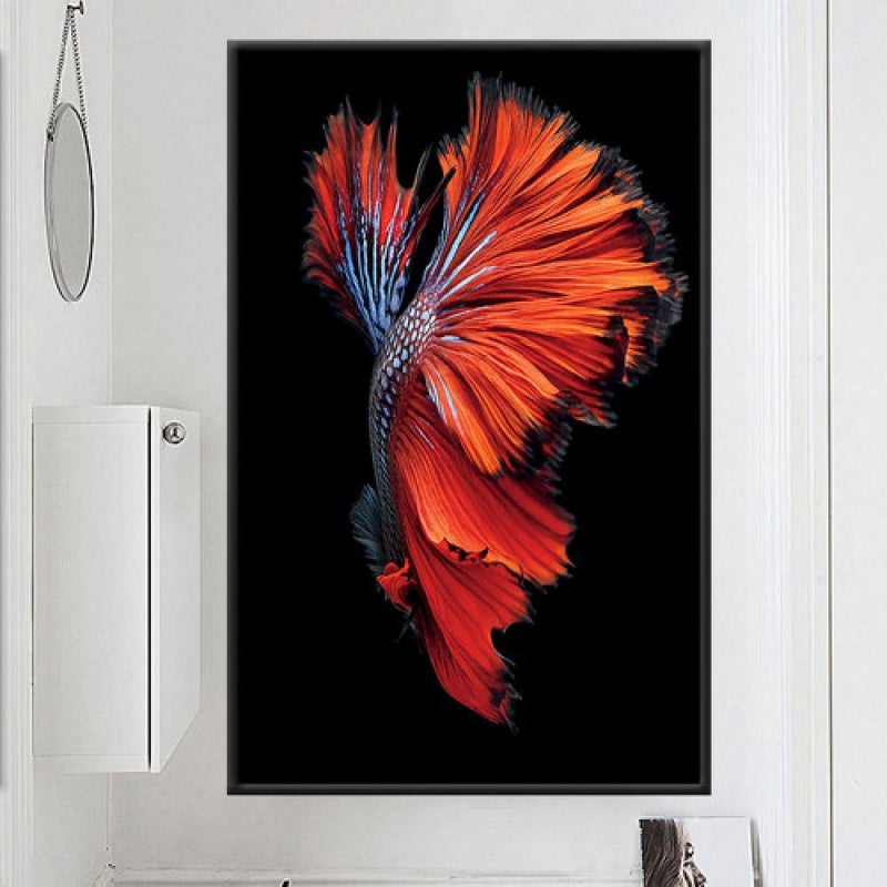 Marktna Modern design canvas print with a hollow frame, size (40×60), one piece - Image 1