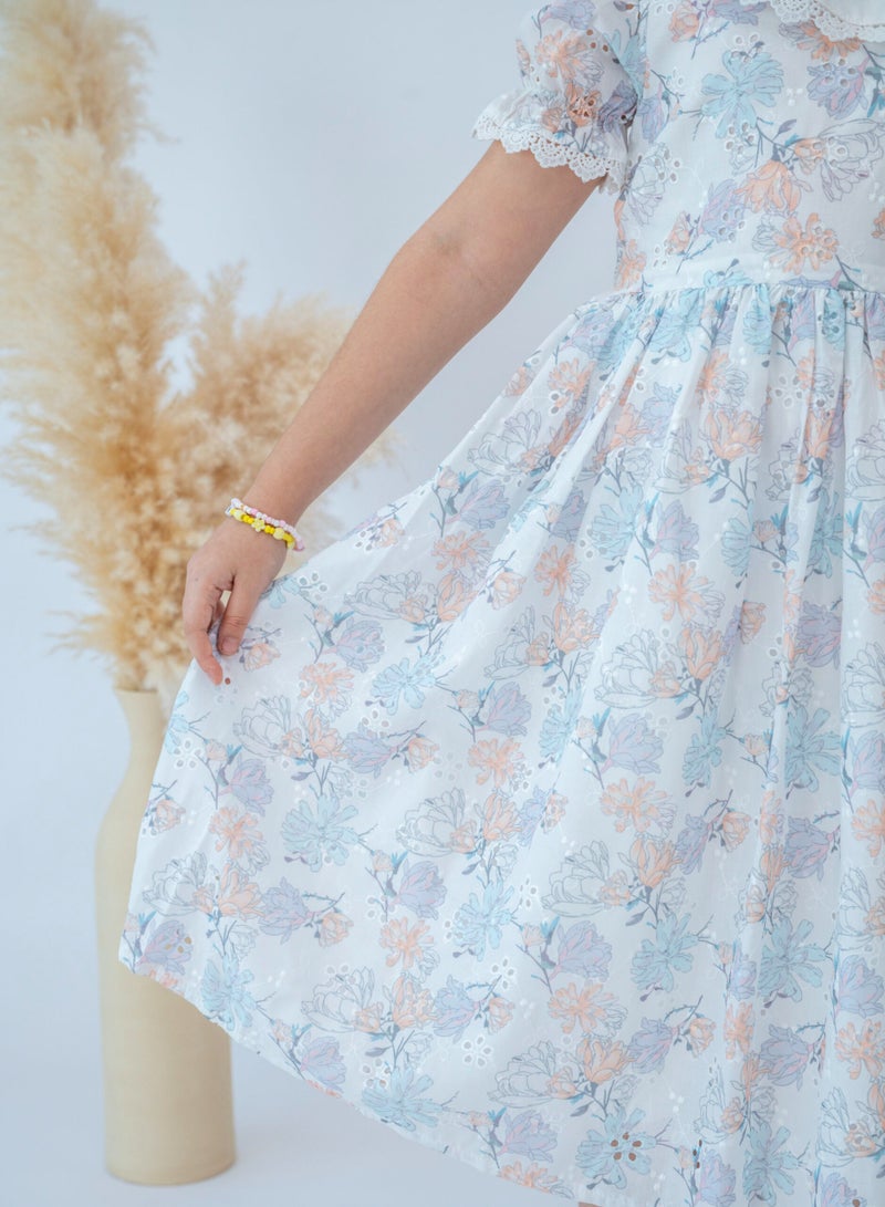 LALEENA Spring Blossom” Floral Dress for Girls - Image 5