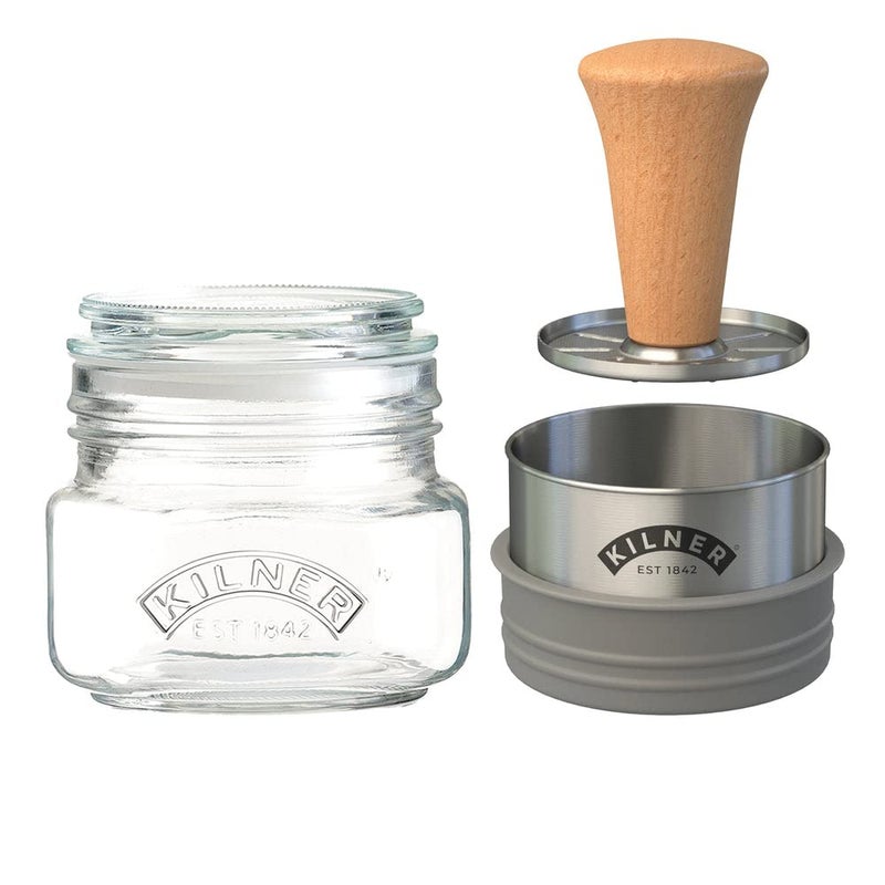 Kilner Premium 500 ml Mash and Store Glass Jar Set with with Stainless Steel Masher and Lid | Ideal for Homemade Guacamole, Hummus, Baby Food, Kitchen Prep and Serving - Image 3