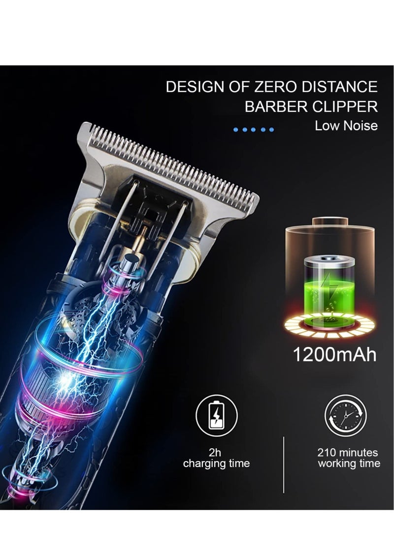 ELTRAZONE Trimmer for Men Professional Hair Trimmer Clipper, Zero Gapped T-Blade Close Cutting Hair Clippers for Men Rechargeable Cordless Trimmers for Haircut Beard - Image 4