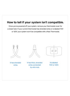 Google Nest 4th Gen Programmable Smart Wi-Fi Thermostat for Home GA01334-US – Snow  - Image 5
