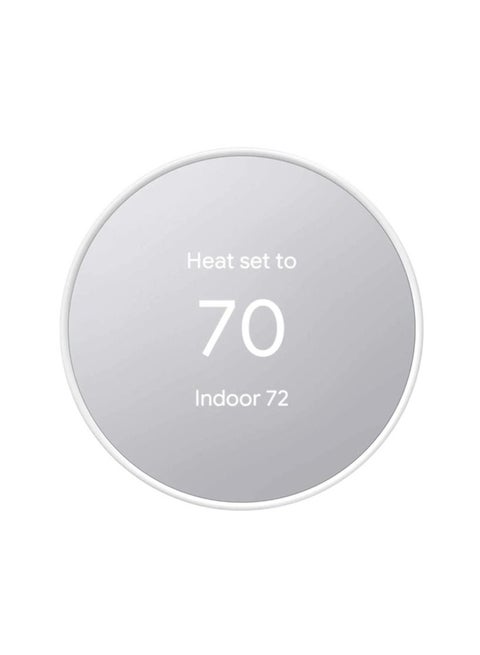 Nest 4th Gen Programmable Smart Wi-Fi Thermostat for Home GA01334-US – Snow