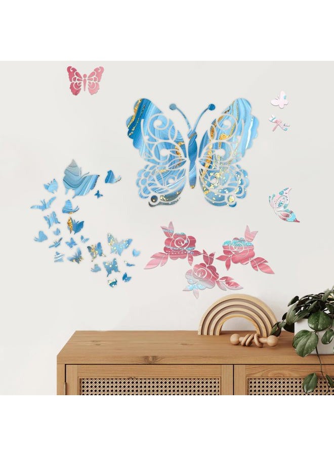 FRAGRANTGARDEN 8 Pcs Large Flower Stencils for Painting, 9.84 X 9.84 Inch Flower Stencils for Crafts Reusable, Wood and Wall Stencils for Painting Large Pattern, DIY Templates Holiday Wall Paper (B) - Image 4