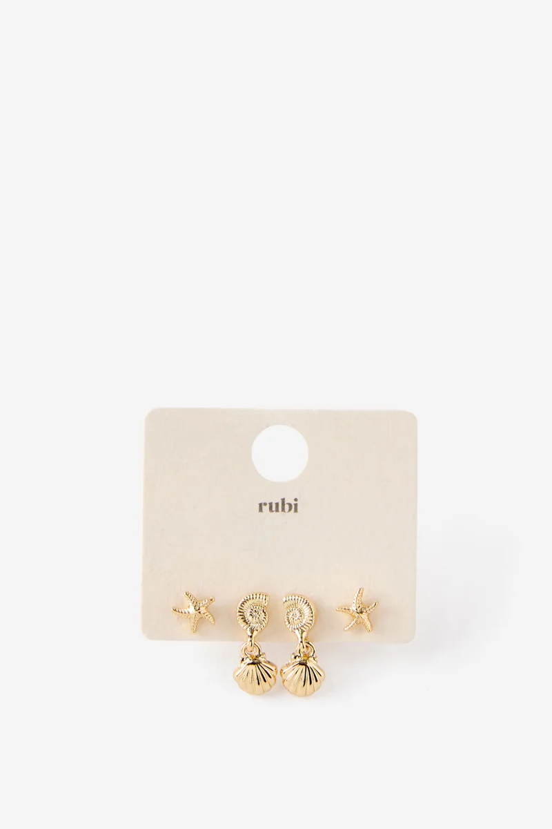 Rubi 2Pk Mid Earring