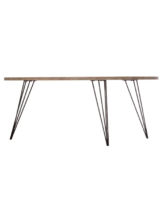 atmosphera Neile Triple Leg Contemporary Design Coffee Table Brown and Black 39.5 x 112 x 80.5 cm 140364